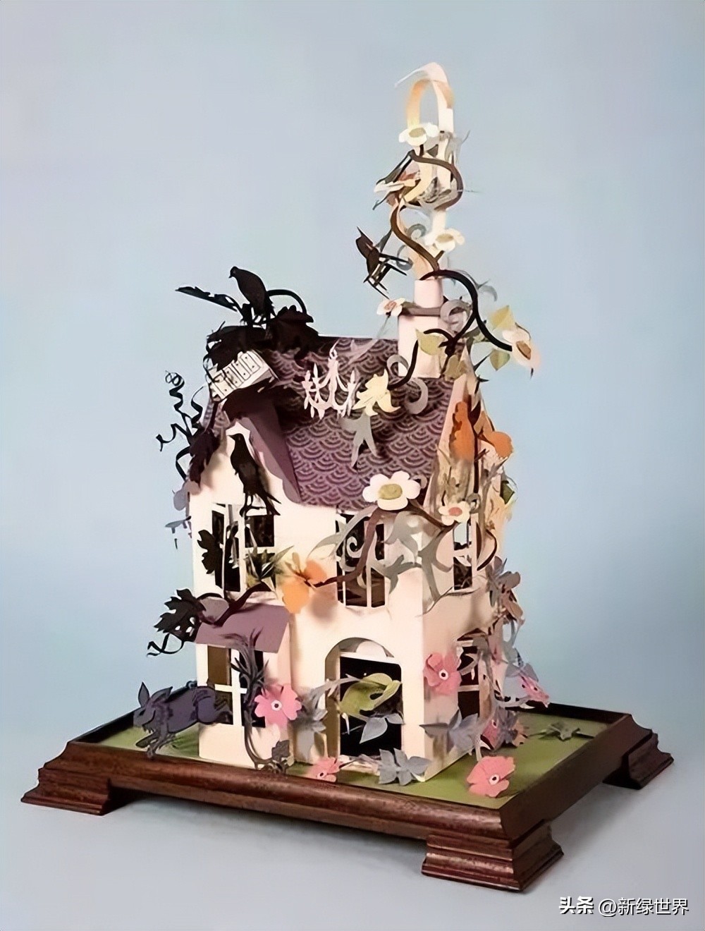 纸艺作品绘画,千变万化的纸艺术作品