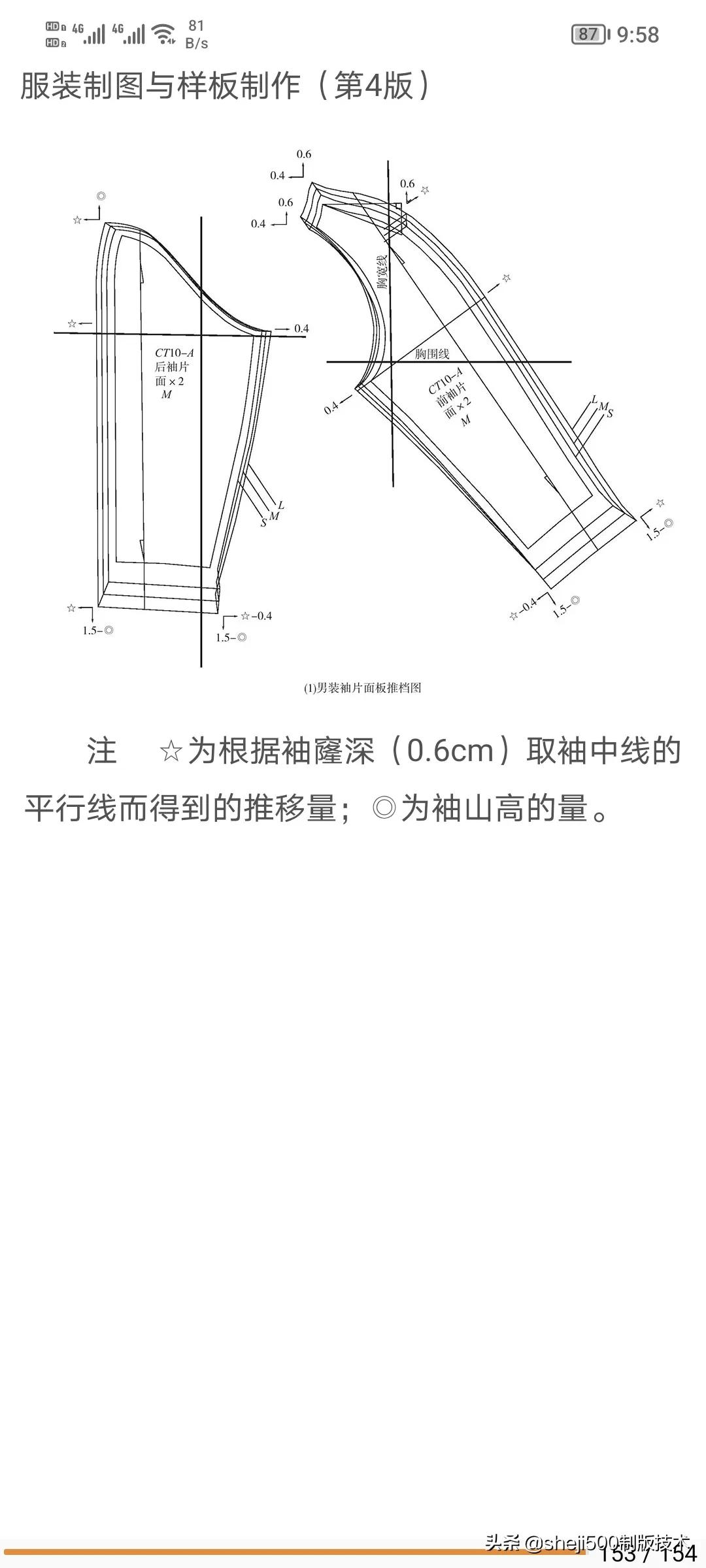 男装样板操作范例结构及放码详解