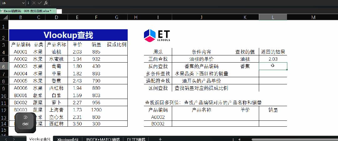 excel中vlookup查找不到结果显示0,excel表格查找函数vlookup怎么用