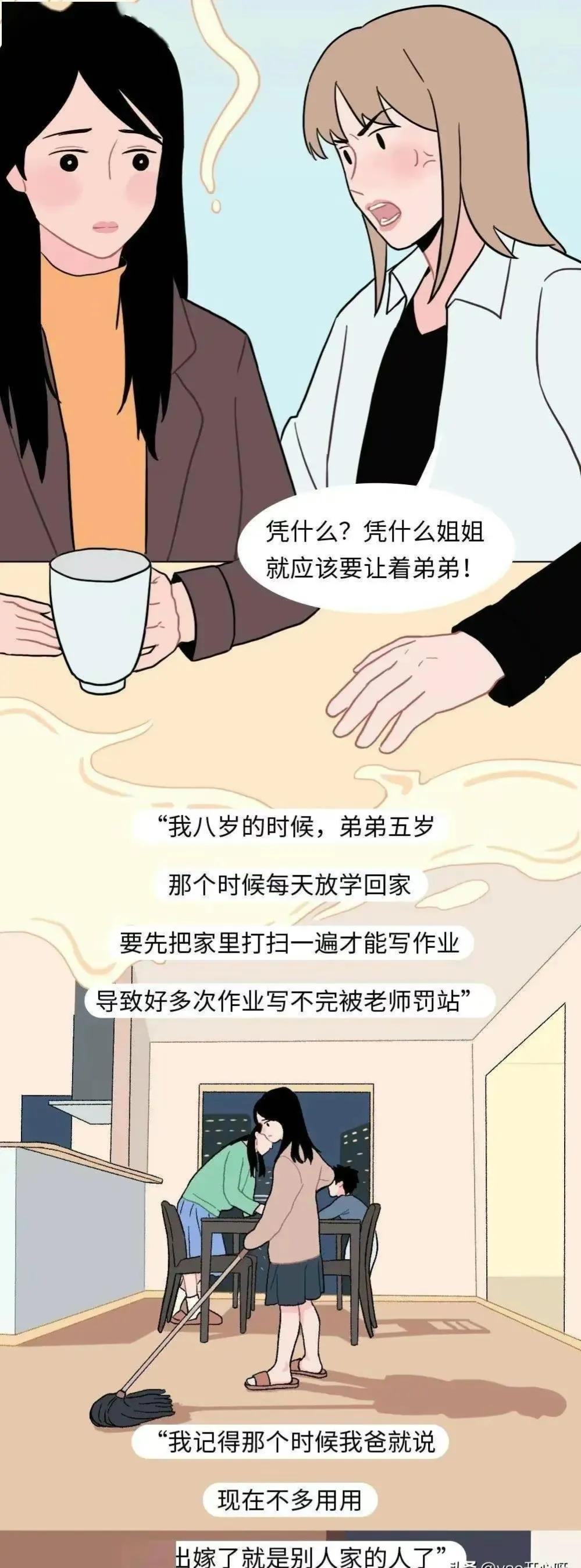 为了给弟弟买名鞋，自己却省吃俭用，还被父母说不孝（漫画）