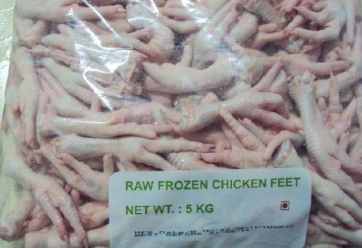进口违法冰冻鸡脚,市场冰冻的鸡脚曝光