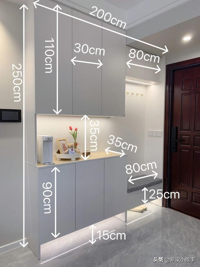 入户门鞋柜怎么设计不占空间,户型小的鞋柜怎么装修好看