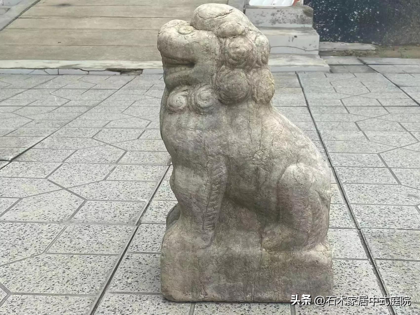 石狮子嘴里为什么放石球,石狮子价格表