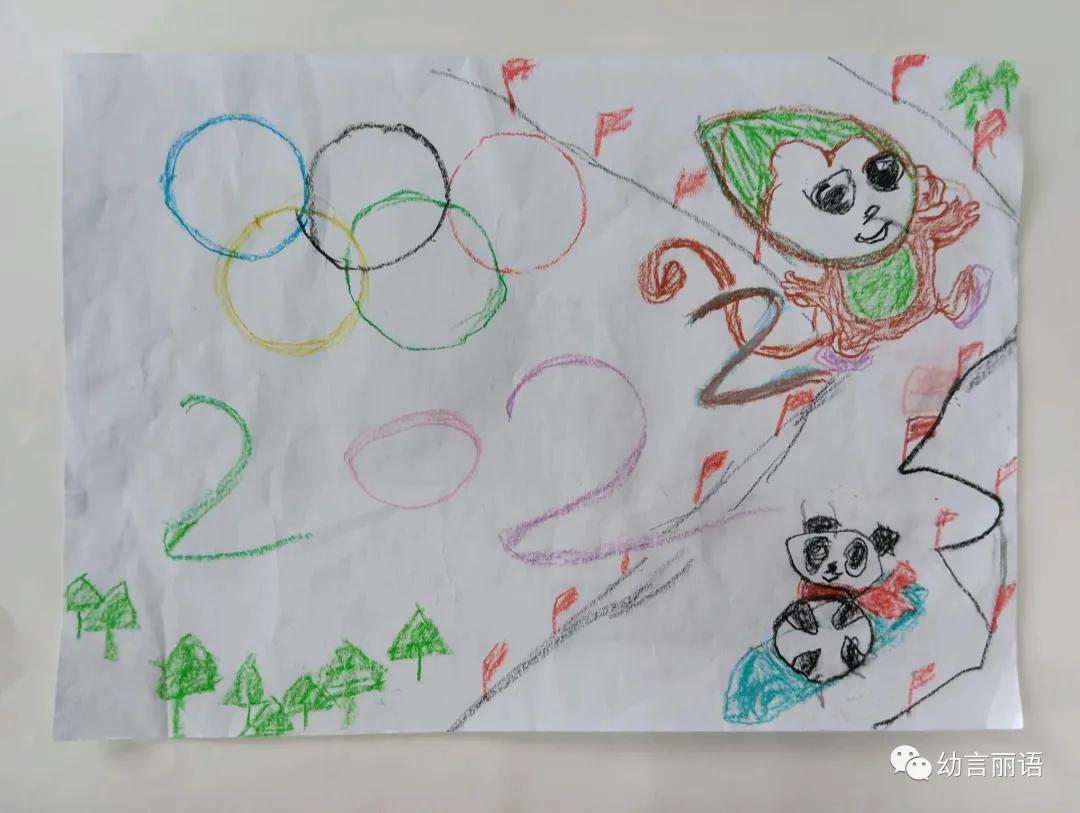 助力冬奥创意美术手工,冬奥会冰墩墩和雪容融绘画