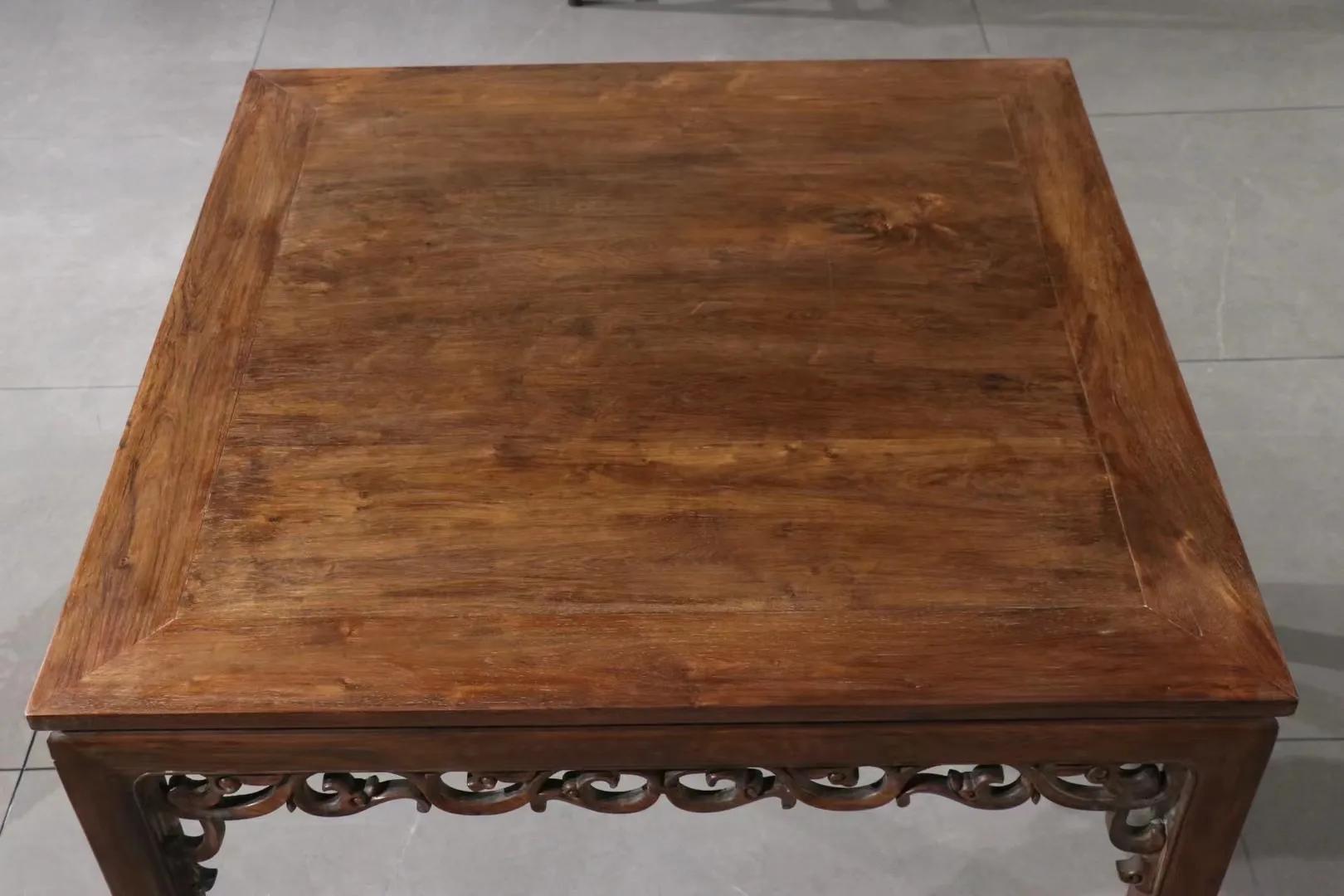 黄花梨老八仙桌板子,清黄花梨八仙桌视频