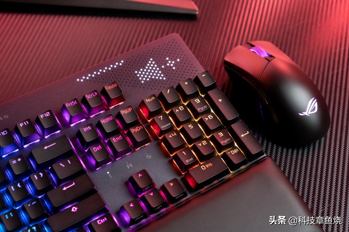rog键盘耀光2键盘图,rog键盘耀光2幻测评