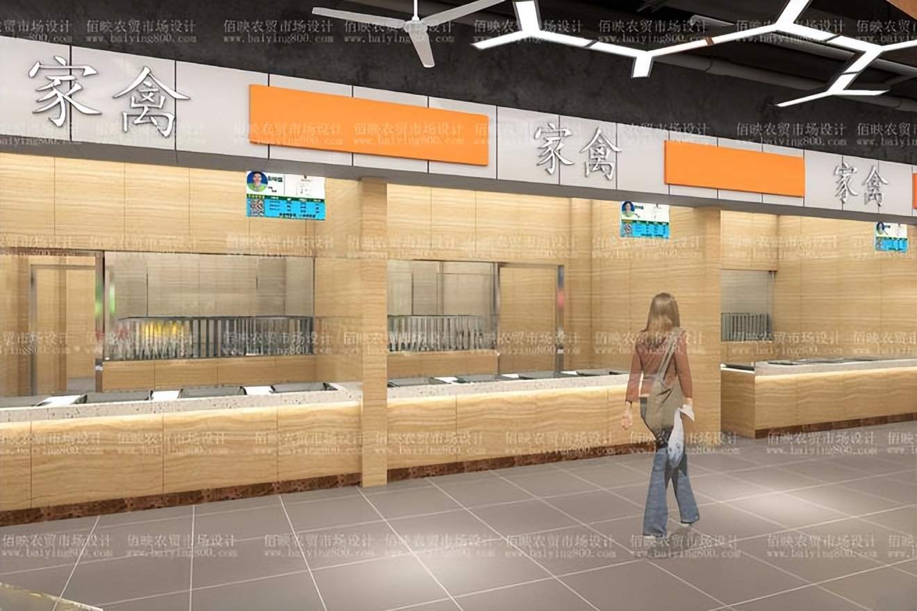 杭州一鸿农贸市场设计,农贸市场效果图设计哪家好