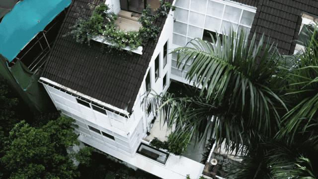 深圳一家六口给别墅装上大蚊帐,深圳一家六口别墅