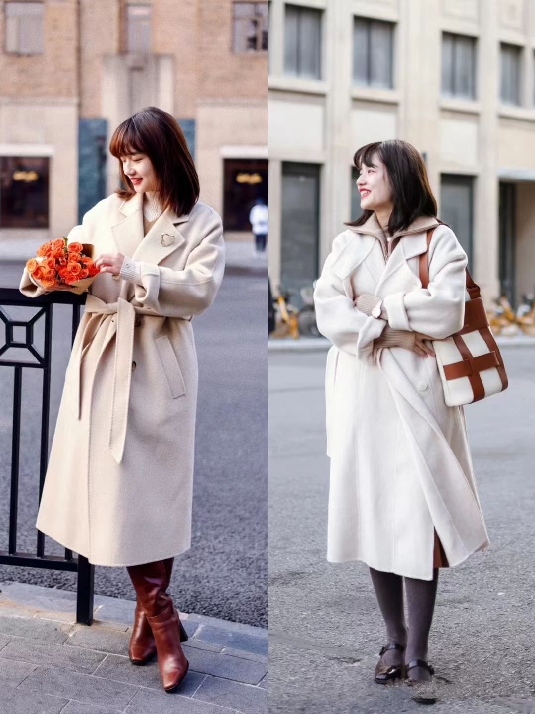 小个子穿廓形大衣怎么搭配,小个子穿大衣什么颜色显气质