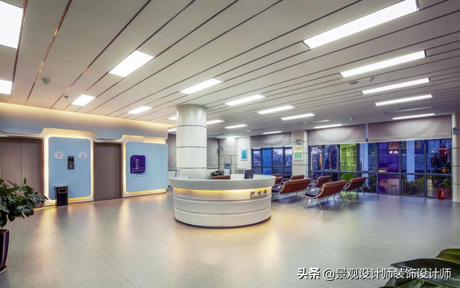 护士站背景墙分隔设计,护士站治疗室设计布局效果图