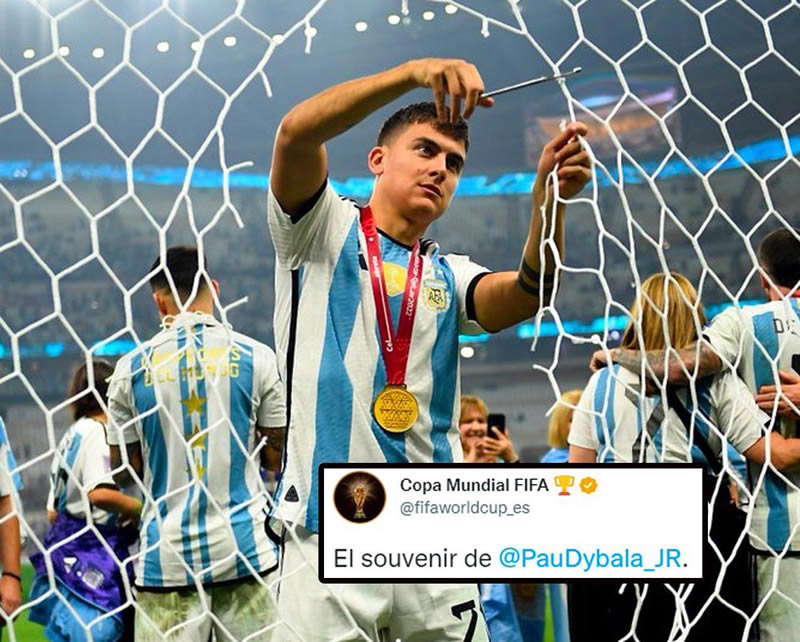 这也行？奇葩：有阿根廷球员剪走1件非常特殊的决赛纪念品