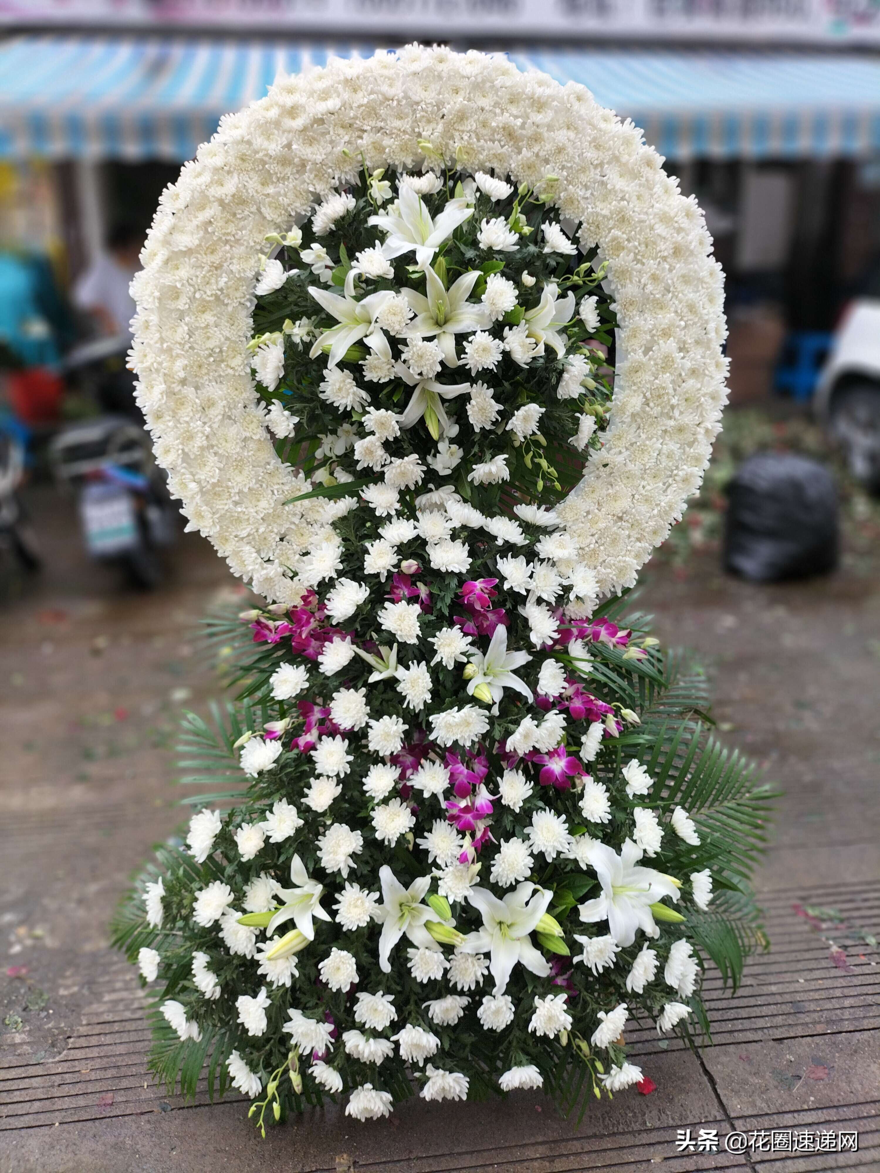 白事花圈在什么地方批发,花圈一般哪里买