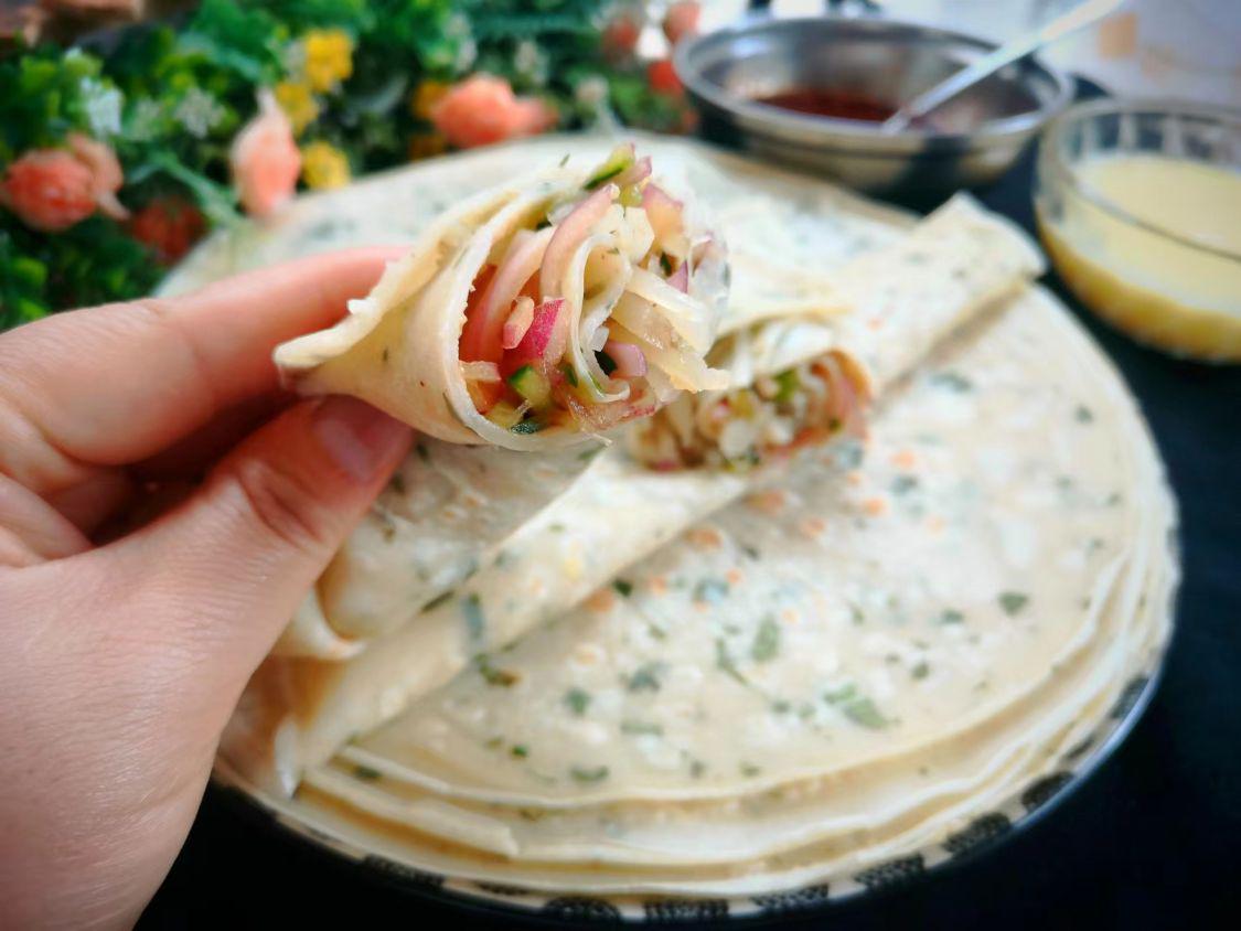 春天，遇见这叶子多摘点，养肝降春燥，随手烙成煎饼吃真香