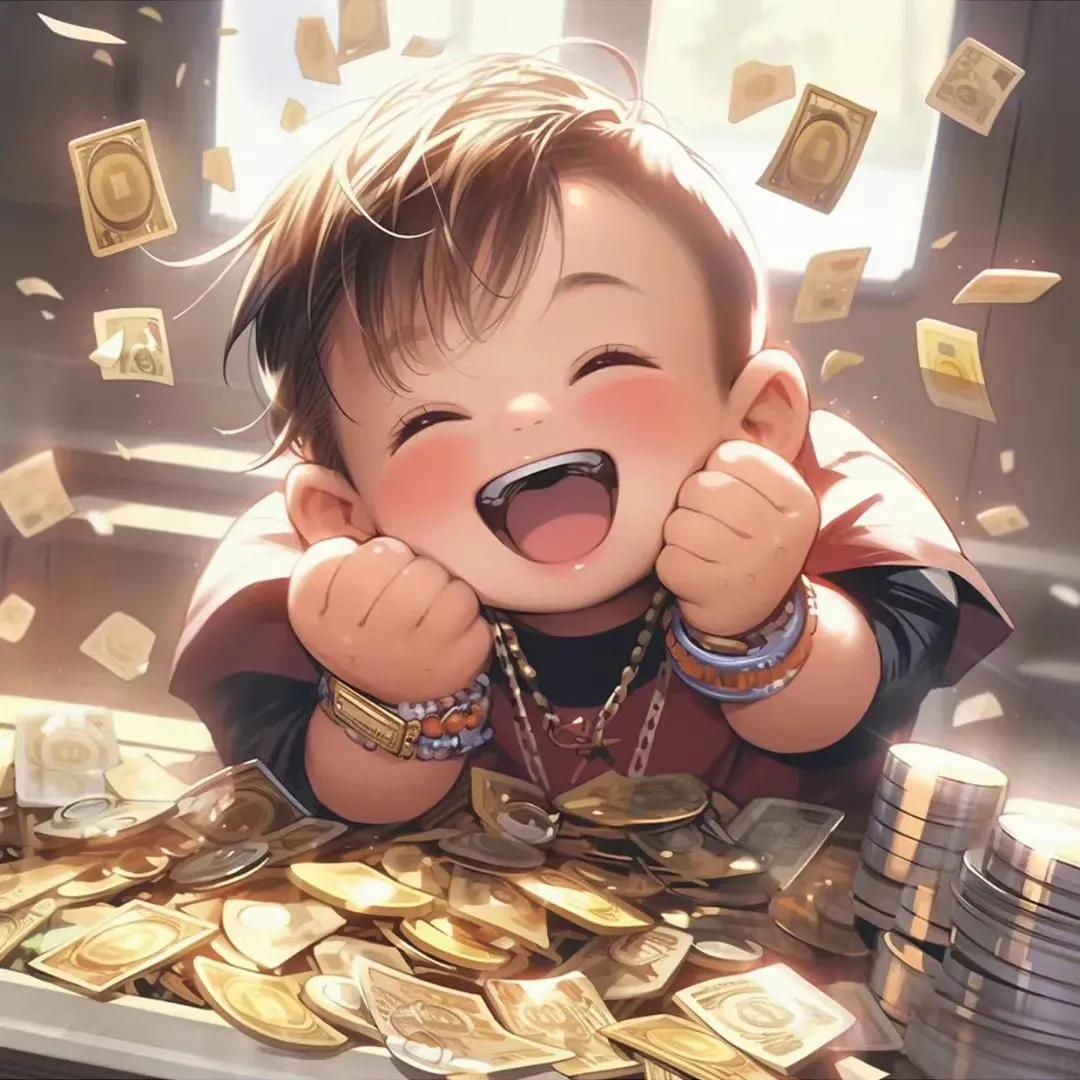 搞钱的小孩头像,搞钱萌娃头像系列