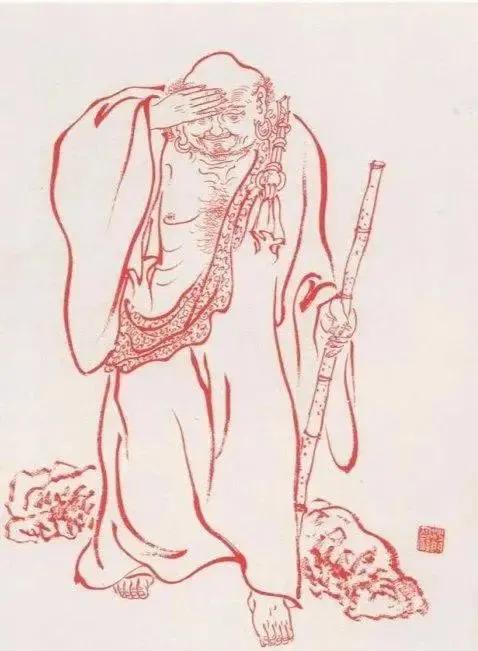 工笔白描罗汉图这线条美绝了,罗汉佛工笔白描图片