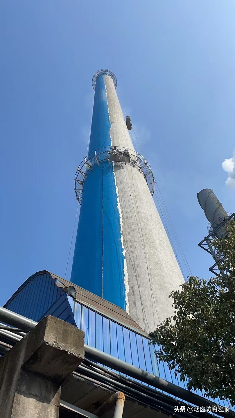 水泥厂烟囱美化亮化,烟囱防腐工程美化亮化