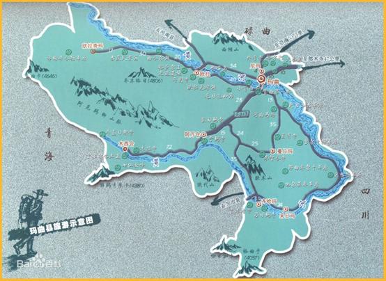 黄河流经青海多少公里,黄河流经青海路线图