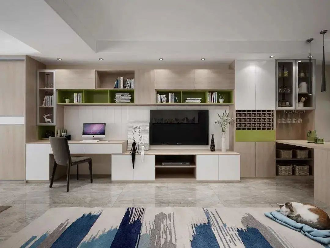 优嘉亿美电视柜这样装，客厅颜值瞬间提升100倍