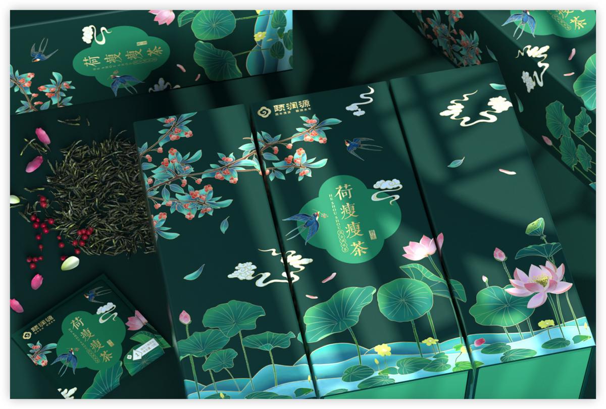 超时尚国潮插画风原创包装设计,有趣且有创意的插画包装设计欣赏