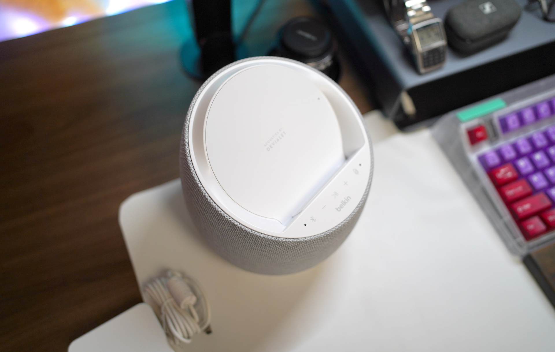 桌面实木音箱,贝尔金帝瓦雷elite价格