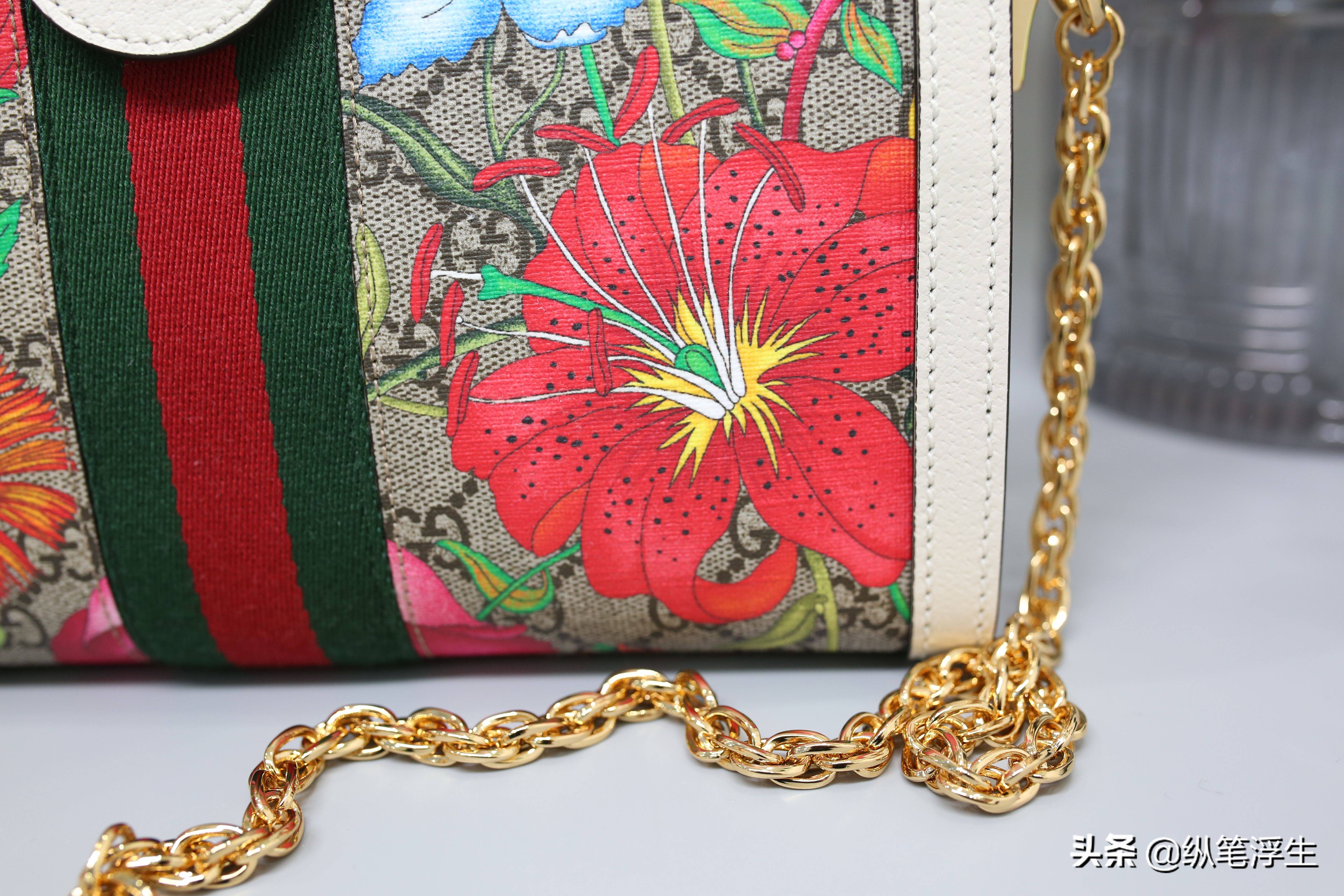 gucciophidia链条包开箱武广,gucciophidia手提包