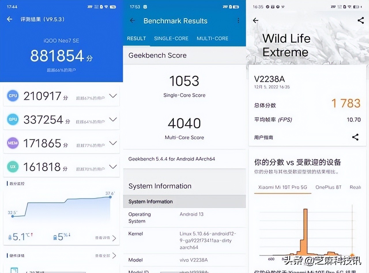 2022年手机处理器排行榜天梯图,移动端cpu天梯图2022年