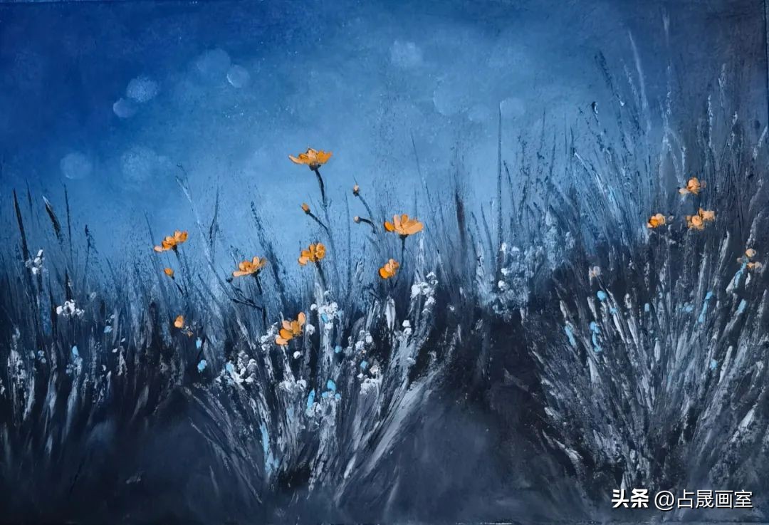 油画棒教程风景日系,油画棒教程高尔乐