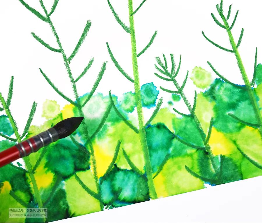 儿童画教程｜春季自然美学课程《正是油菜花开时》