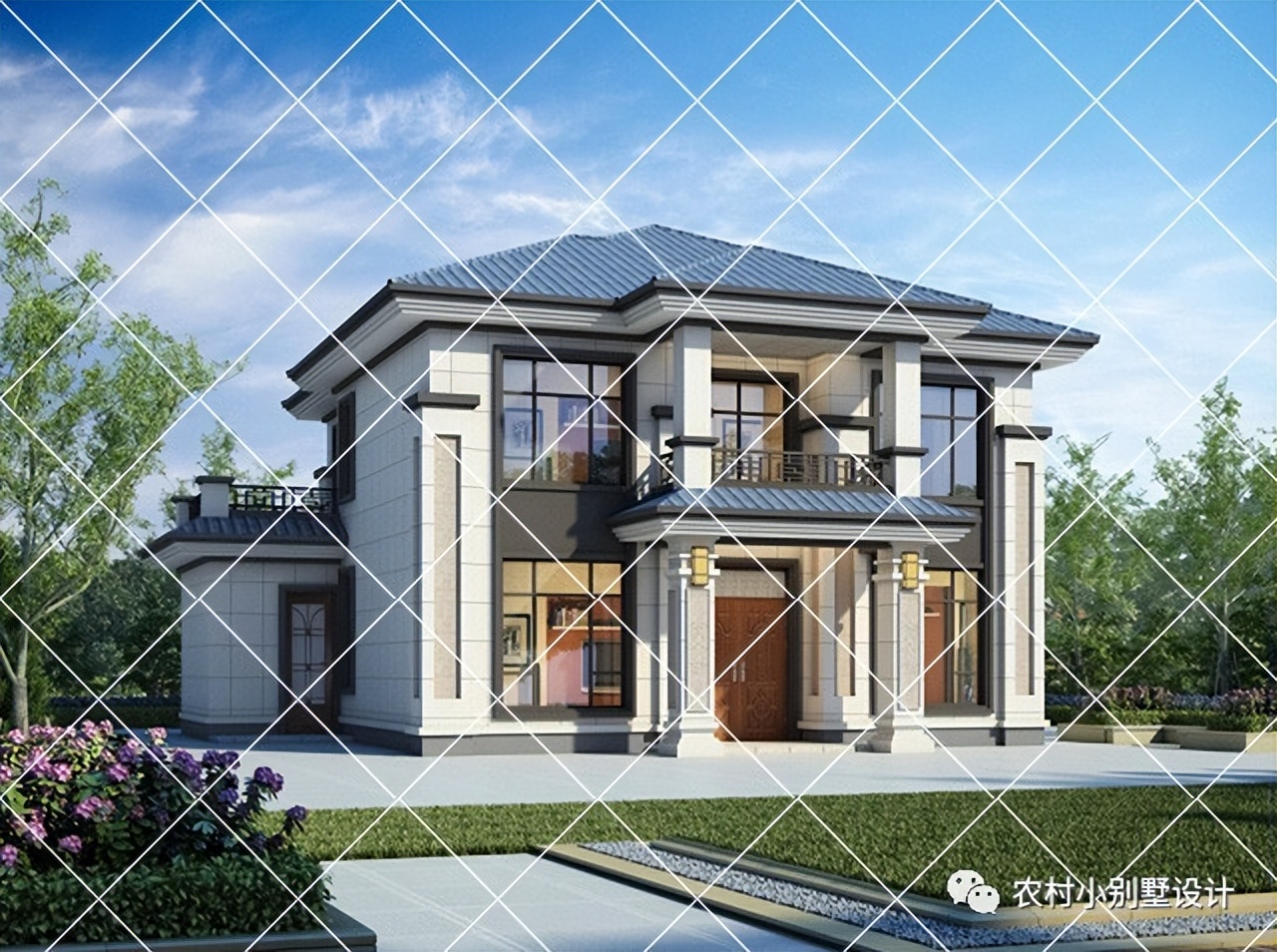 农村自建别墅带柴火灶设计,农村带堂屋柴火灶三层别墅实拍图