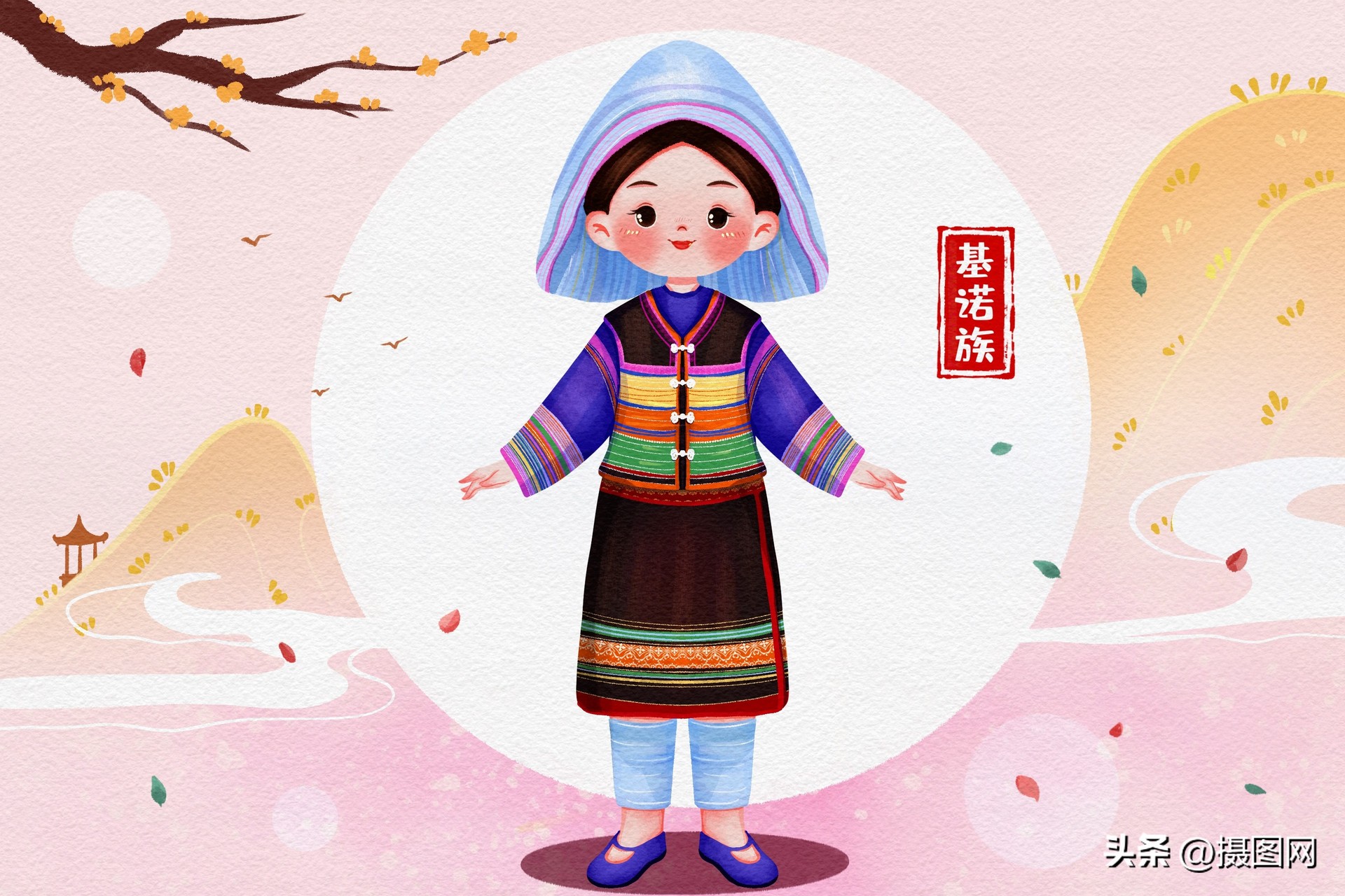 古代手绘服饰图片大全简单又漂亮,传统服饰古风手绘图片