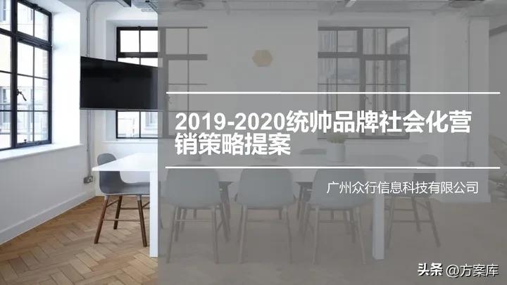品牌系统营销方案,2020统帅品牌社会化营销策略提案