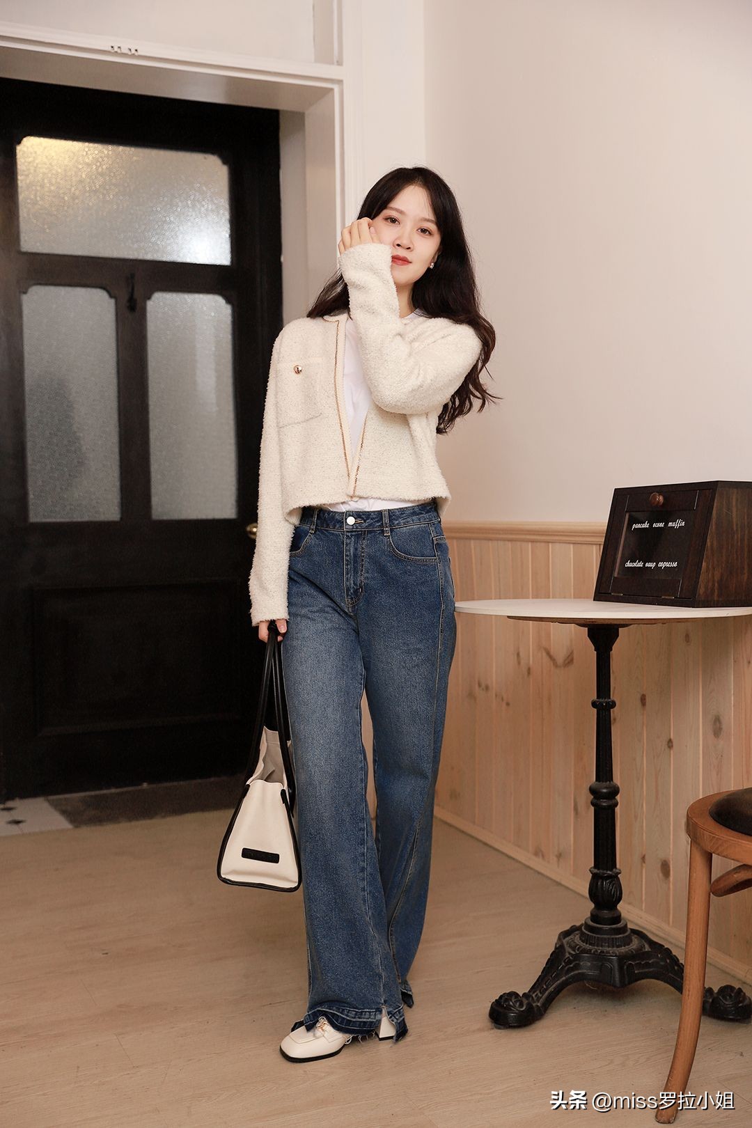 小个子雪纺v领上衣质感,女生穿搭ins高级质感上衣