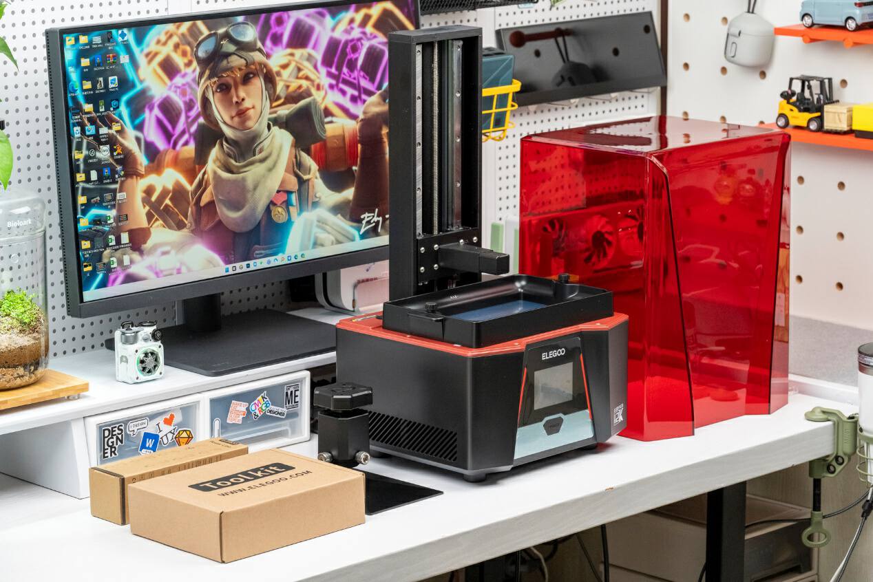 为了老头环雕塑连肝48小时,ELEGOOSaturn3光固化3D打印机评测