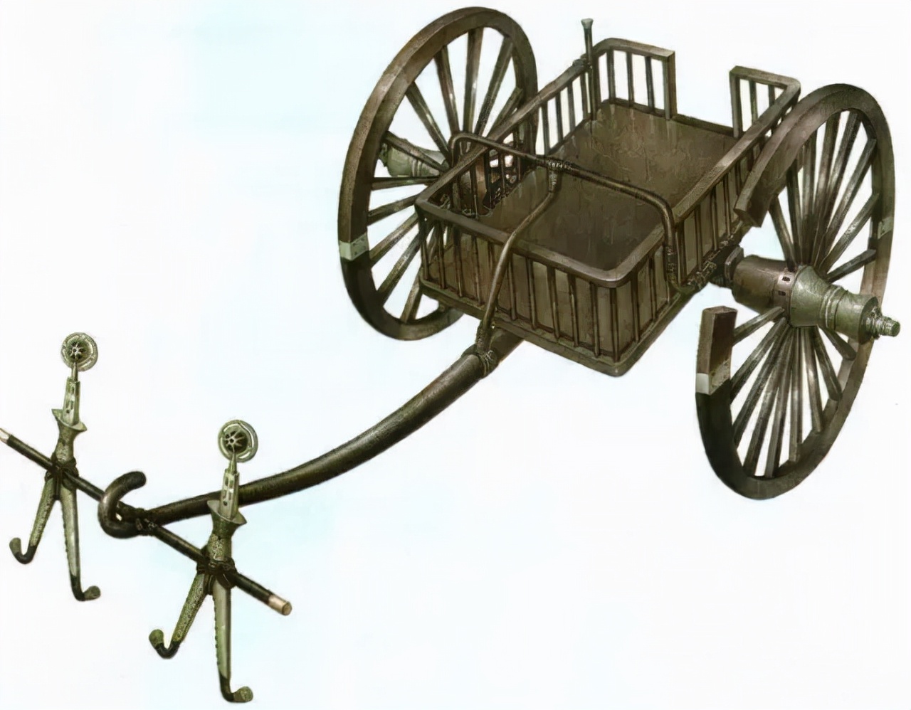 老式太平车农村老物件,太平车老物件多少钱