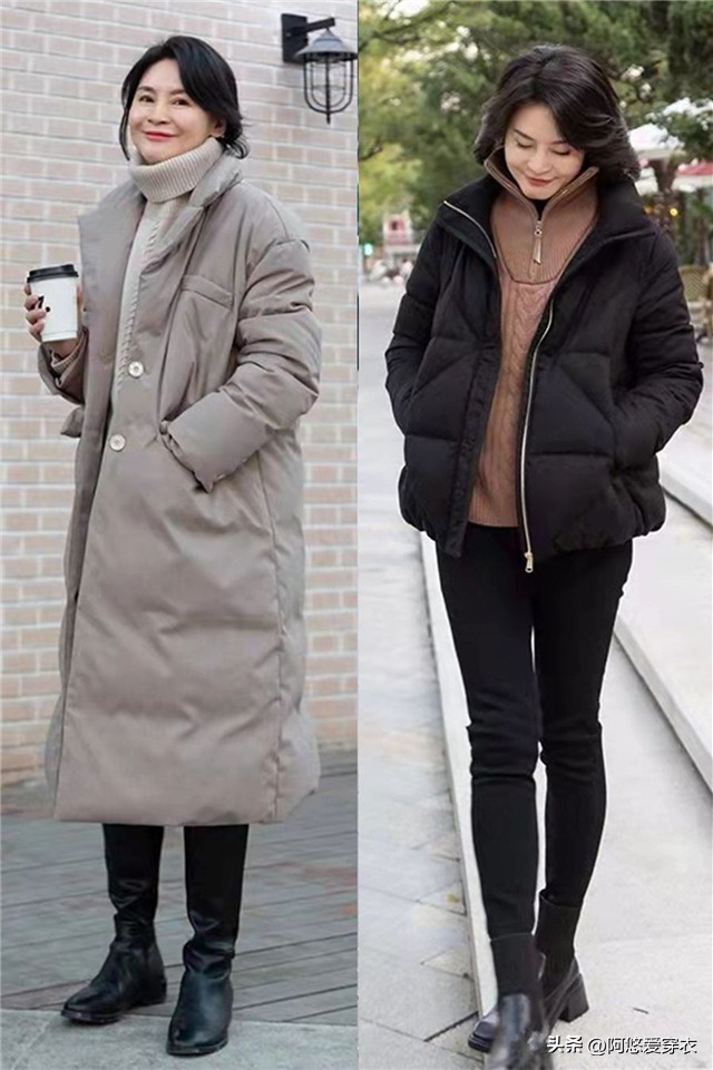 女人买羽绒服就买这5款,30岁以上女人买羽绒服