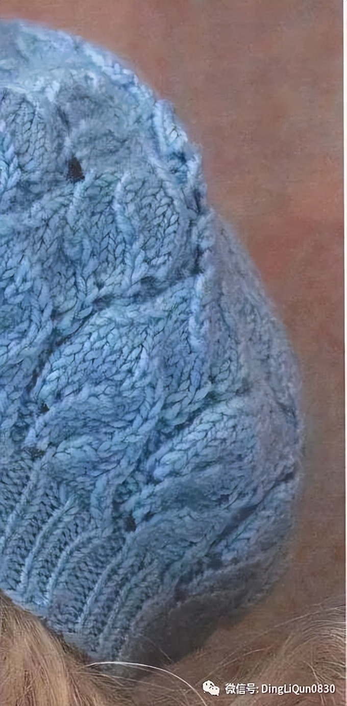 针织新款树叶贝雷帽披肩,贵妇人披肩配的贝雷帽编织教程