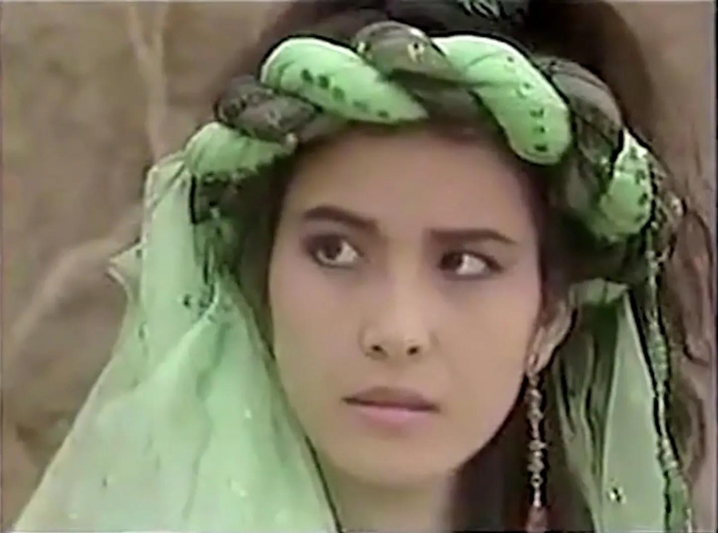 木婉清摘面纱,木婉清面纱被吹落的画面