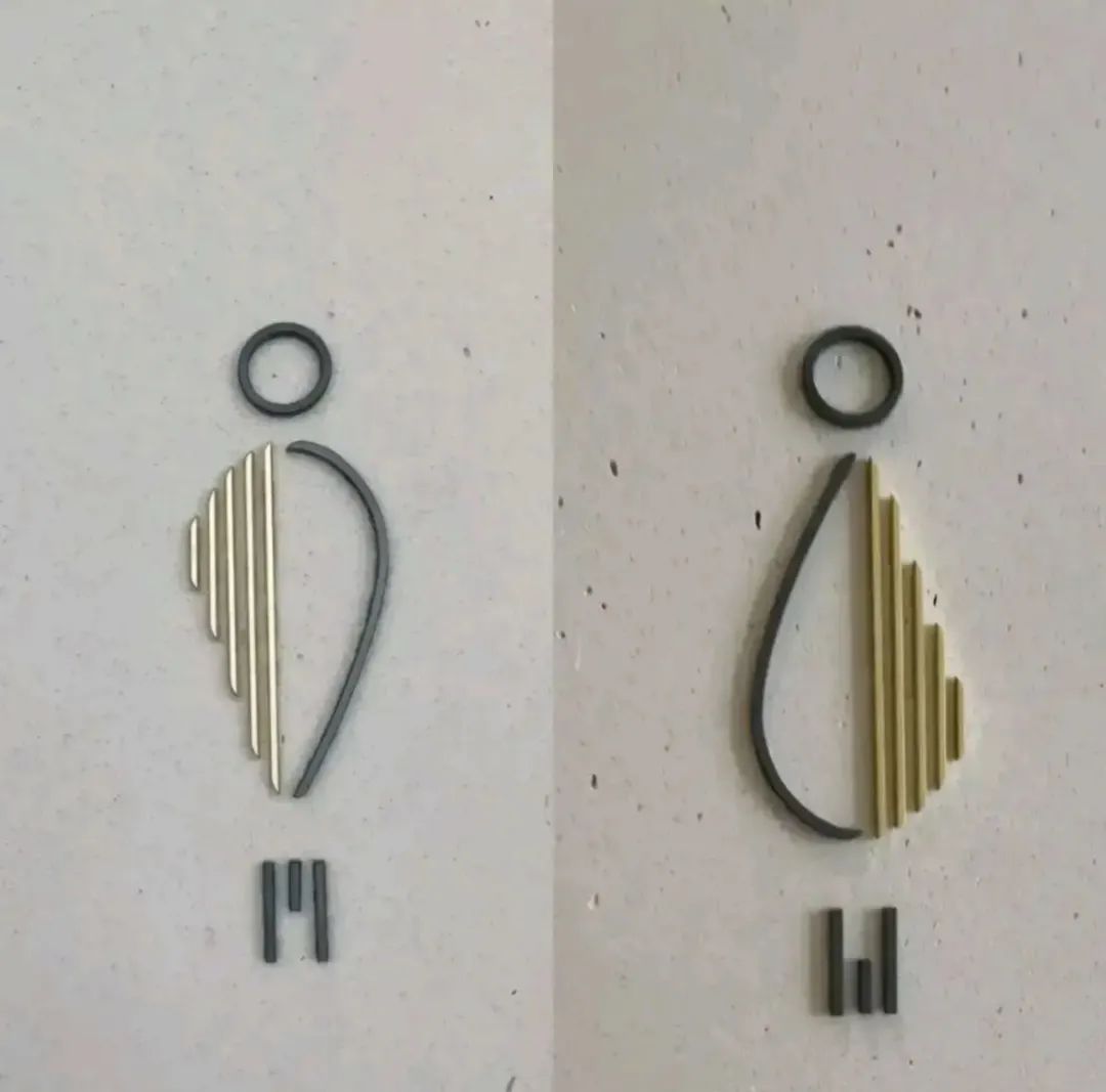 奇葩厕所图标设计,这个厕所标志很有创意