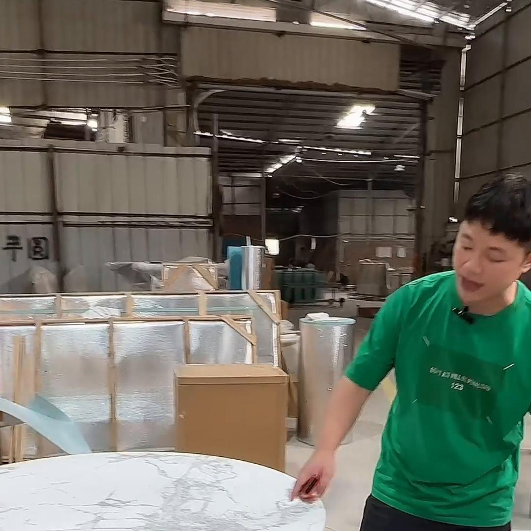 圆桌推荐|小众又高级Laminam寒江雪Yoda圆桌...