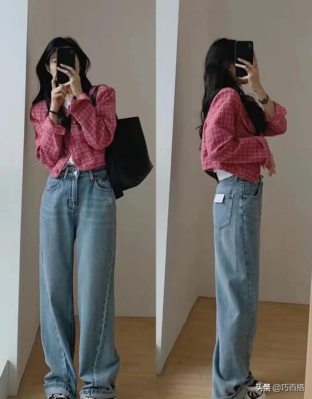 白t恤衫配什么类型的黑裤子好看,大版白t恤怎么搭配时尚感