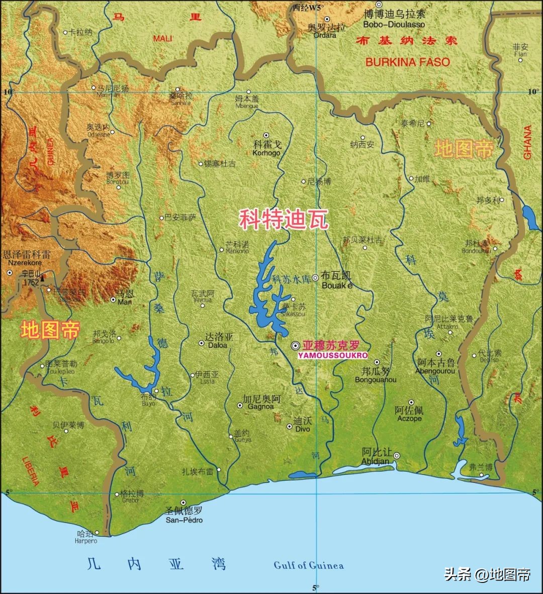 南非东非西非中非,南非中非西非