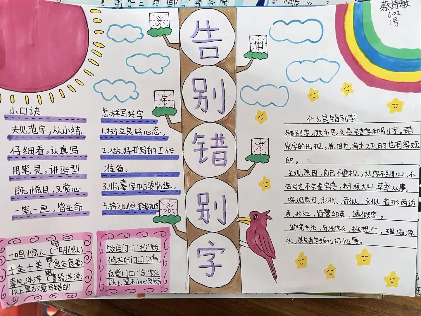 语林啄木鸟，纠错在行动——联和吴汉小学开展规范汉字系列活动