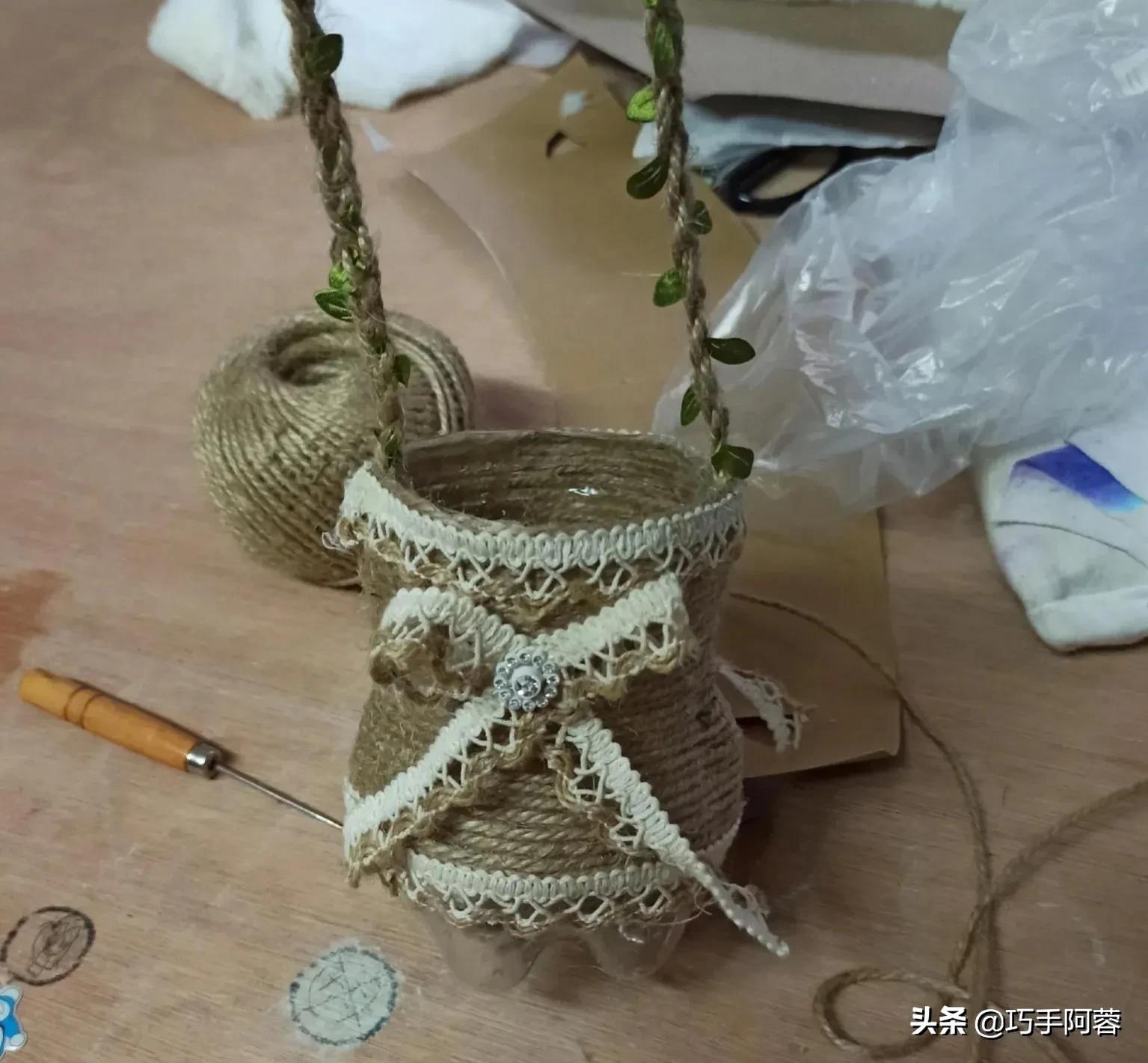 废饮料瓶变花盆怎么做,废物利用饮料瓶做花盆简单