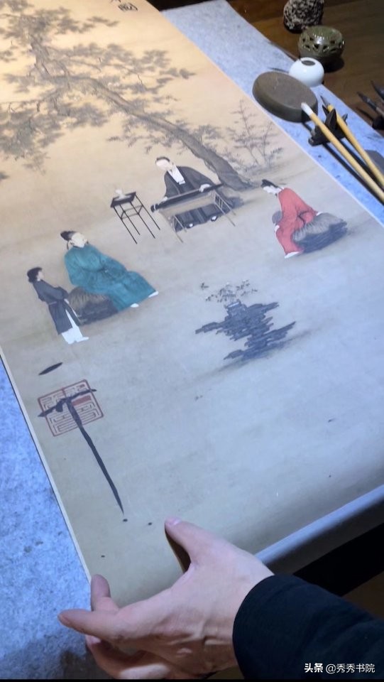 薛山长弹琴合集,薛山长书法