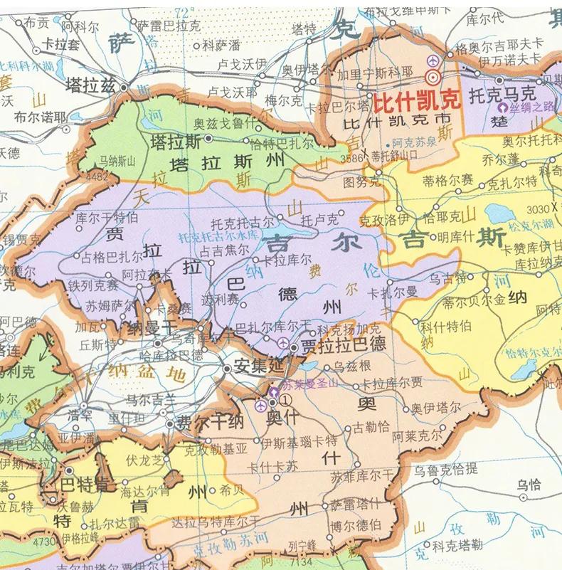 吉尔吉斯斯坦首都比什凯克——搅拌马奶的棒子，市区有*小平邓**大街