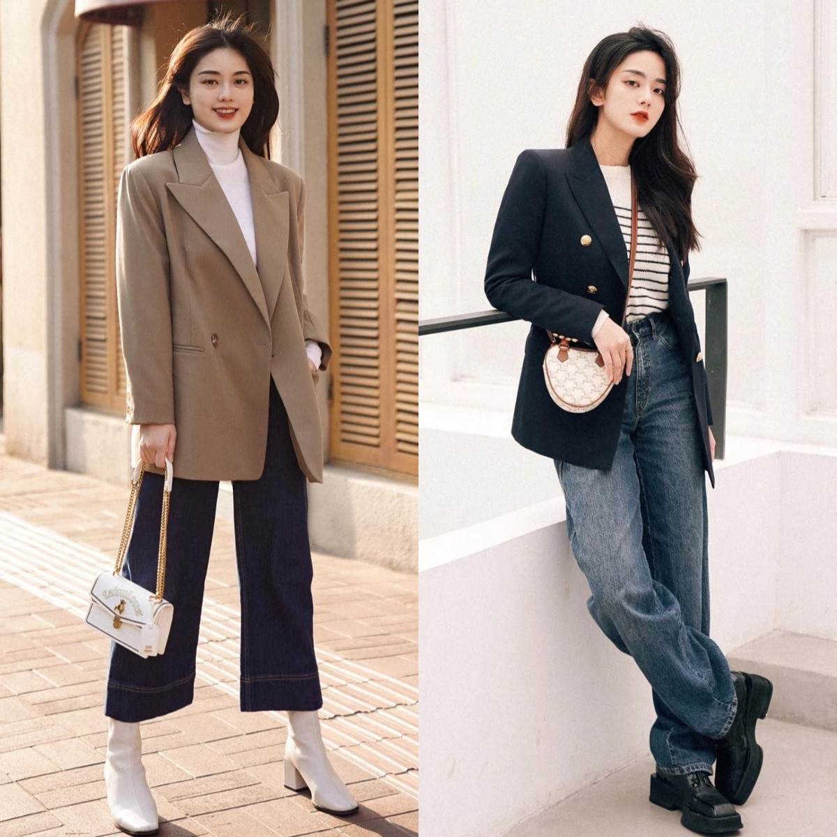 上班穿搭西装裤配什么鞋,上班穿的西装修身款