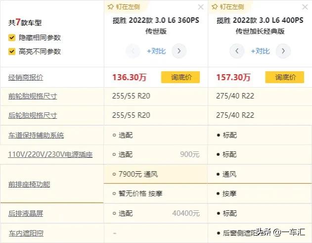 2022款路虎揽胜配置详解,2022款路虎揽胜都有哪些配置
