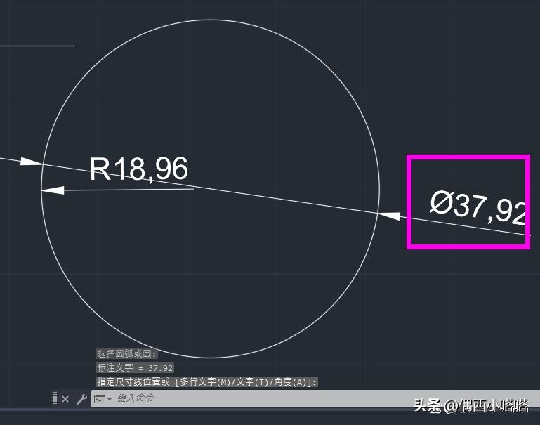 cad怎样给直线标注直径尺寸,cad标注如何附带直径或者半径符号