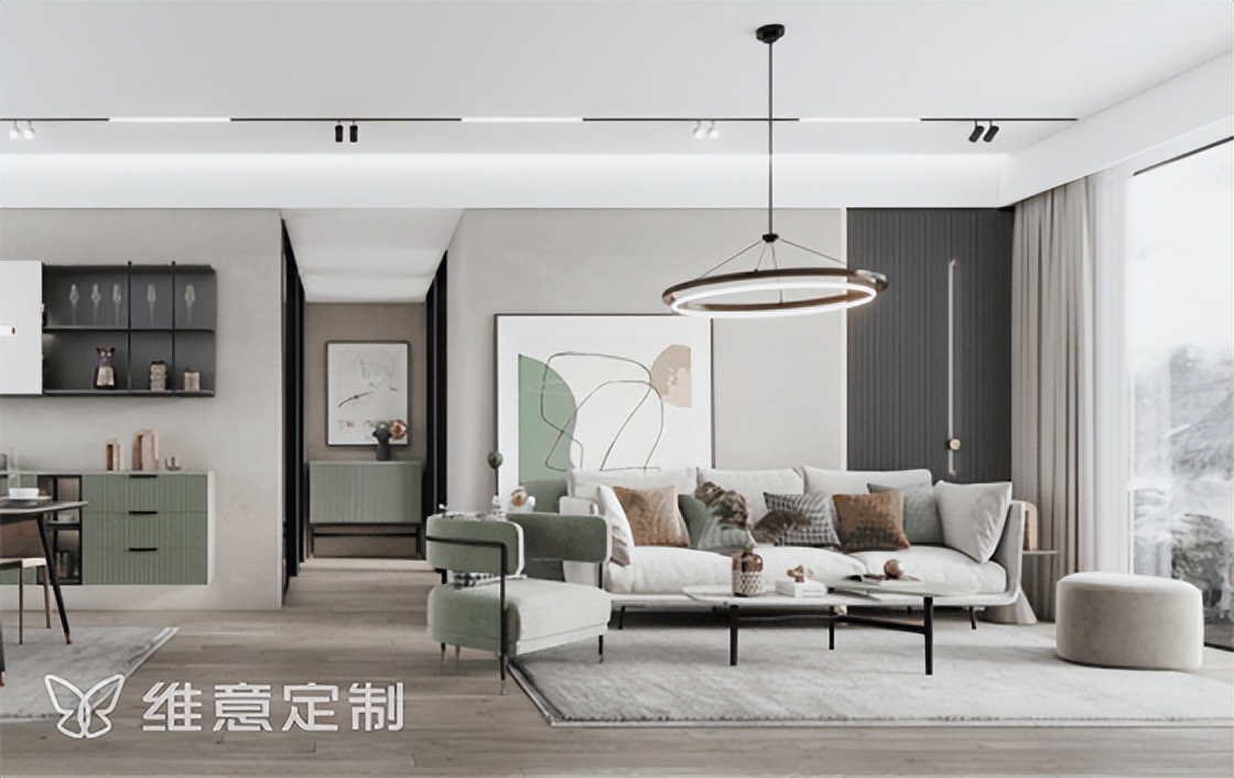 维意定制电视柜效果图,维意定制满墙电视柜