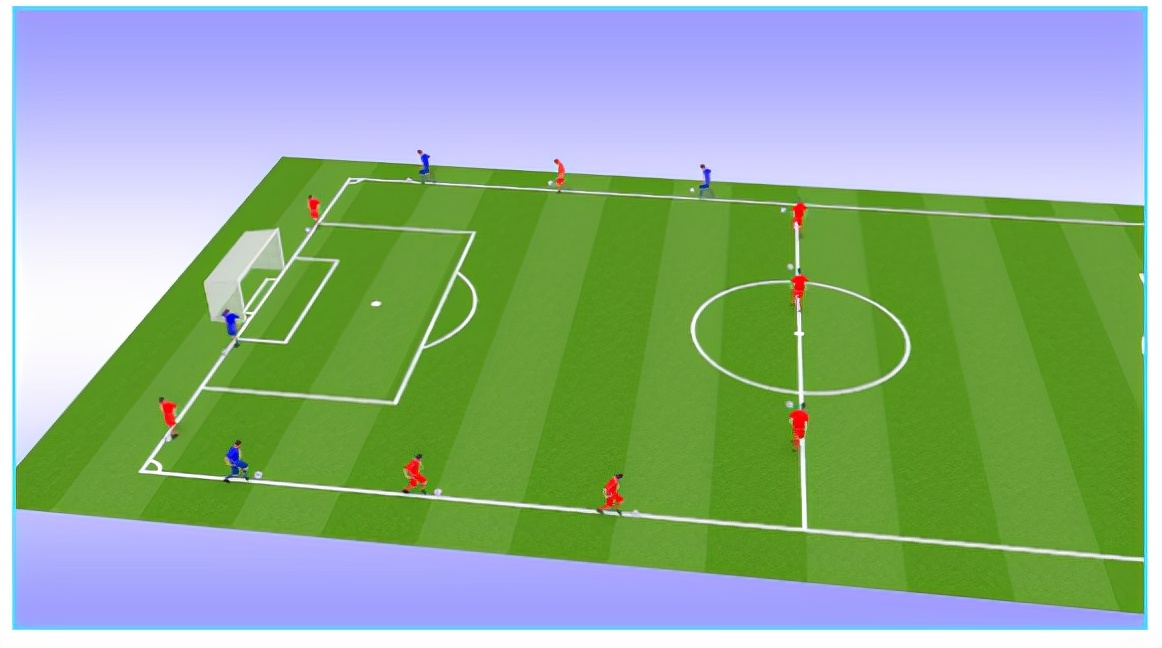 提高队员1v1防守的能力,全场1v1攻防训练